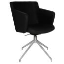 Topstar Besuchersessel SFH 1.0 schwarz edelstahl, Optik...