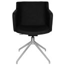 Topstar Besuchersessel SFH 1.0 schwarz edelstahl, Optik...