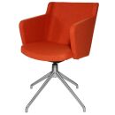 Topstar Besuchersessel SFH 1.0 orange edelstahl, Optik...