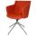 Topstar Besuchersessel SFH 1.0 orange edelstahl, Optik matt Stoff 58,0 x 66,0 x 87,0 - 90,0 cm, 1 St.
