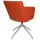 Topstar Besuchersessel SFH 1.0 orange edelstahl, Optik matt Stoff 58,0 x 66,0 x 87,0 - 90,0 cm, 1 St.
