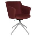 Topstar Besuchersessel SFH 1.0 bordeaux edelstahl, Optik...
