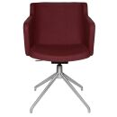 Topstar Besuchersessel SFH 1.0 bordeaux edelstahl, Optik...