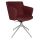 Topstar Besuchersessel SFH 1.0 bordeaux edelstahl, Optik matt Stoff 58,0 x 66,0 x 87,0 - 90,0 cm, 1 St.
