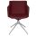 Topstar Besuchersessel SFH 1.0 bordeaux edelstahl, Optik matt Stoff 58,0 x 66,0 x 87,0 - 90,0 cm, 1 St.