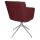 Topstar Besuchersessel SFH 1.0 bordeaux edelstahl, Optik matt Stoff 58,0 x 66,0 x 87,0 - 90,0 cm, 1 St.