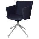Topstar Besuchersessel SFH 1.0 dunkelblau edelstahl, Optik matt Stoff 58,0 x 66,0 x 87,0 - 90,0 cm, 1 St.