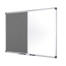 Bi-Office Whiteboard-Pinnwand MAYA KOMBI 150,0 x 120,0 cm Textil grau