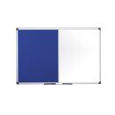 Bi-Office Whiteboard-Pinnwand MAYA KOMBI 60,0 x 45,0 cm Textil blau