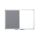 Bi-Office Whiteboard-Pinnwand MAYA KOMBI 60,0 x 45,0 cm Textil grau