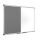 Bi-Office Whiteboard-Pinnwand MAYA KOMBI 90,0 x 60,0 cm Textil grau