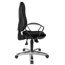 Topstar Bürostuhl Syncro Steel, 8929 G20 Stoff schwarz, Gestell chrom