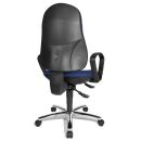 Topstar Bürostuhl Syncro Steel, 8929 G26 Stoff blau, Gestell chrom