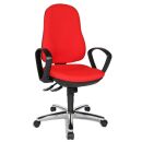 Topstar Bürostuhl Syncro Steel, 8929 G21 Stoff rot,...