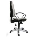 Topstar Bürostuhl Syncro Steel, 8929 G23 Stoff grau, Gestell chrom