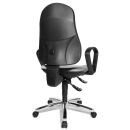 Topstar Bürostuhl Syncro Steel, 8929 G23 Stoff grau, Gestell chrom
