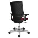 Topstar Bürostuhl T300, TA309A T270 Stoff rot, Gestell alu