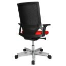 Topstar Bürostuhl T300, TA309A T310 Stoff rot, Gestell alu
