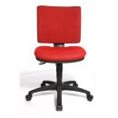 Topstar Bürostuhl U50, 8070 BC1 Stoff rot, Gestell schwarz