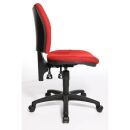Topstar Bürostuhl U50, 8070 BC1 Stoff rot, Gestell schwarz