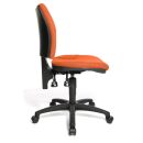 Topstar Bürostuhl U50, 8070 BC4 Stoff orange, Gestell schwarz