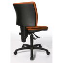 Topstar Bürostuhl U50, 8070 BC4 Stoff orange, Gestell schwarz