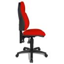 Topstar Bürostuhl Wellpoint 10, 8050 BC1 Stoff rot, Gestell schwarz