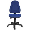 Topstar Bürostuhl Wellpoint 10, 8050 BC6 Stoff blau, Gestell schwarz