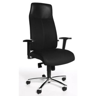 Topstar Bürostuhl High Sit Up, SU39T BG0 Stoff schwarz, Gestell chrom