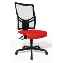 Topstar Bürostuhl Net Point 10, NX200 G21 Stoff rot,...