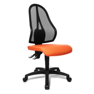 Topstar Bürostuhl Open Point P, OP100 G04 Stoff orange, Gestell schwarz