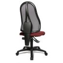 Topstar Bürostuhl Open Point P, OP100 G27 Stoff rot, Gestell schwarz