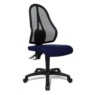 Topstar Bürostuhl Open Point P, OP100 G28 Stoff blau, Gestell schwarz