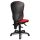 Topstar Bürostuhl Point 80, 8180 G21 Stoff rot, Gestell schwarz