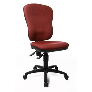 Topstar Bürostuhl Point 80, 8180 G27 Stoff rot, Gestell schwarz