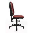Topstar Bürostuhl Point 80, 8180 G27 Stoff rot, Gestell schwarz