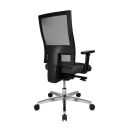 Topstar Bürostuhl Profi Net 11, PS59H T22 Stoff anthrazit, Gestell alu
