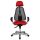 Topstar Bürostuhl Sitness 45, ST99U L51X Stoff rot, Gestell chrom