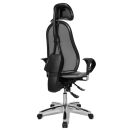 Topstar Bürostuhl Sitness 45, ST99U L53X Stoff grau, Gestell chrom