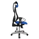 Topstar Bürostuhl Sitness 45, ST99U L56X Stoff blau, Gestell chrom