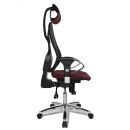Topstar Bürostuhl Sitness 45, ST99U L57X Stoff rot, Gestell chrom