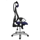 Topstar Bürostuhl Sitness 45, ST99U L58X Stoff blau, Gestell chrom