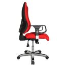 Topstar Bürostuhl Top Point Deluxe, TO29X G21 Stoff rot, Gestell chrom