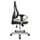 Topstar Bürostuhl Open Point SY Deluxe, OP290U G23 Stoff grau, Gestell chrom
