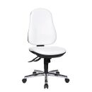 Topstar Bürostuhl Support® SY, 8559 D16 Kunstleder weiß, Gestell chrom