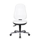 Topstar Bürostuhl Support® SY, 8559 D16 Kunstleder weiß, Gestell chrom