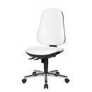 Topstar Bürostuhl Support® SY, 8559 D16 Kunstleder weiß, Gestell chrom