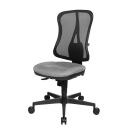 Topstar Bürostuhl Head Point SY, HE200 G23/B90 Stoff grau, Gestell schwarz