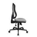 Topstar Bürostuhl Head Point SY, HE200 G23/B90 Stoff grau, Gestell schwarz