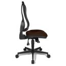 Topstar Bürostuhl Head Point SY, HE200 G08/B90 Stoff braun, Gestell schwarz